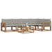 Set de canapele de exterior 6 pcs Gri natural și deschis - WALTI WALTI