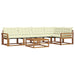 Set de canapele de exterior cu pernă 6 pcs Natural și Crem - WALTI WALTI