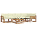 Set de canapele de exterior cu pernă 6 pcs Natural și Crem - WALTI WALTI