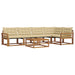 Set de canapele de exterior cu pernă 6 pcs Natural și Bej - WALTI WALTI