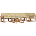 Set de canapele de exterior cu pernă 6 pcs Natural și Bej - WALTI WALTI