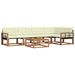 Set de canapele de exterior cu pernă 6 pcs Natural și Crem - WALTI WALTI