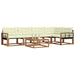 Set de canapele de exterior cu pernă 6 pcs Natural și Crem - WALTI WALTI