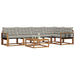 Set de canapele de exterior 6 pcs Gri natural și deschis - WALTI WALTI