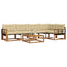 Set de canapele de exterior cu pernă 6 pcs Natural și Bej - WALTI WALTI