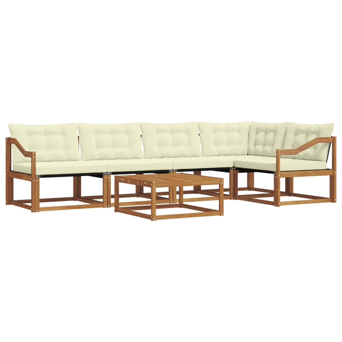 Set de canapele de exterior cu pernă 6 pcs Natural și Crem - WALTI WALTI