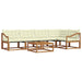 Set de canapele de exterior cu pernă 6 pcs Natural și Crem - WALTI WALTI