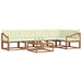 Set de canapele de exterior cu pernă 6 pcs Natural și Crem - WALTI WALTI