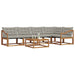 Set de canapele de exterior 6 pcs Gri natural și deschis - WALTI WALTI