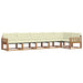 Set de canapele de exterior cu pernă 6 pcs Natural și Crem - WALTI WALTI