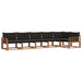 Set de canapele de exterior cu pernă 6 pcs Natural și Negru - WALTI WALTI
