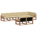 Set de canapele de exterior cu pernă 8 pcs Natural și Bej - WALTI WALTI