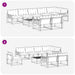 Set de canapele de exterior cu pernă 9 pcs Natural și Crem - WALTI WALTI
