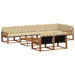 Set de canapele de exterior cu pernă 9 pcs Natural și Bej - WALTI WALTI