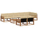 Set de canapele de exterior cu pernă 9 pcs Natural și Bej - WALTI WALTI