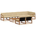 Set de canapele de exterior cu pernă 9 pcs Natural și Bej - WALTI WALTI