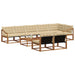 Set de canapele de exterior cu pernă 9 pcs Natural și Bej - WALTI WALTI