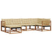 Set de canapele de exterior cu pernă 18 pcs Natural și Bej - WALTI WALTI