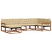 Set de canapele de exterior cu pernă 18 pcs Natural și Bej - WALTI WALTI