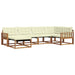 Set de canapele de exterior cu pernă 18 pcs Natural și Crem - WALTI WALTI