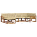 Set de canapele de exterior cu pernă 18 pcs Natural și Bej - WALTI WALTI