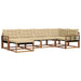 Set de canapele de exterior cu pernă 18 pcs Natural și Bej - WALTI WALTI