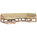 Set de canapele de exterior cu pernă 18 pcs Natural și Bej - WALTI WALTI