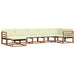 Set de canapele de exterior cu pernă 21 pcs Natural și Crem - WALTI WALTI