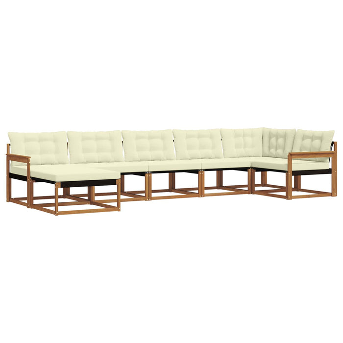 Set de canapele de exterior cu pernă 21 pcs Natural și Crem - WALTI WALTI