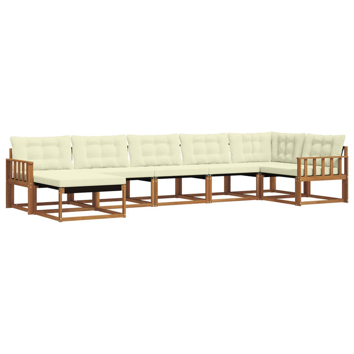 Set de canapele de exterior cu pernă 21 pcs Natural și Crem - WALTI WALTI