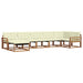 Set de canapele de exterior cu pernă 21 pcs Natural și Crem - WALTI WALTI