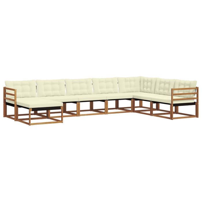 Set de canapele de exterior cu pernă 24 pcs Natural și Crem - WALTI WALTI