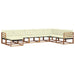 Set de canapele de exterior cu pernă 24 pcs Natural și Crem - WALTI WALTI