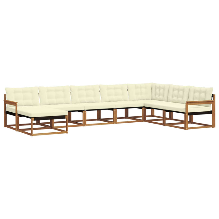 Set de canapele de exterior cu pernă 24 pcs Natural și Crem - WALTI WALTI