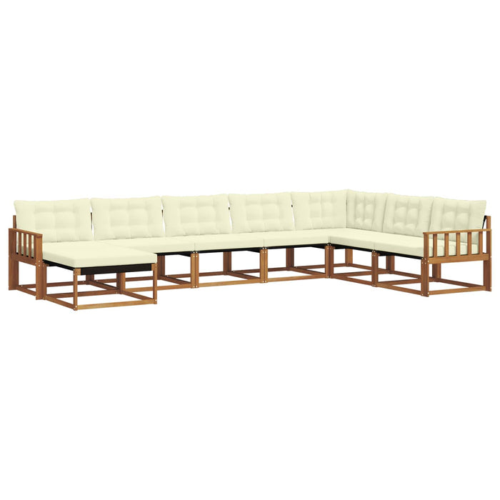 Set de canapele de exterior cu pernă 24 pcs Natural și Crem - WALTI WALTI