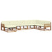 Set de canapele de exterior cu pernă 24 pcs Natural și Crem - WALTI WALTI