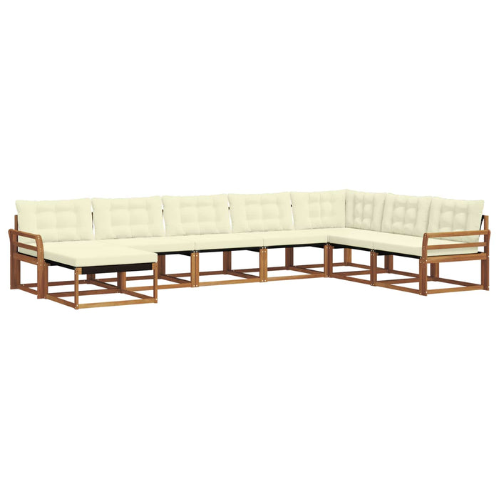 Set de canapele de exterior cu pernă 24 pcs Natural și Crem - WALTI WALTI