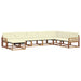Set de canapele de exterior cu pernă 24 pcs Natural și Crem - WALTI WALTI