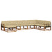 Set de canapele de exterior cu pernă 24 pcs Natural și Bej - WALTI WALTI