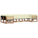 Set de canapele de exterior cu pernă 7 pcs Natural și Crem - WALTI WALTI