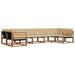Set de canapele de exterior cu pernă 7 pcs Natural și Bej - WALTI WALTI