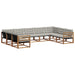 Set de canapele de exterior 9 pcs Gri natural și deschis - WALTI WALTI
