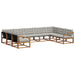 Set de canapele de exterior 9 pcs Gri natural și deschis - WALTI WALTI