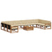 Set de canapele de exterior cu pernă 11 pcs Natural și Bej - WALTI WALTI