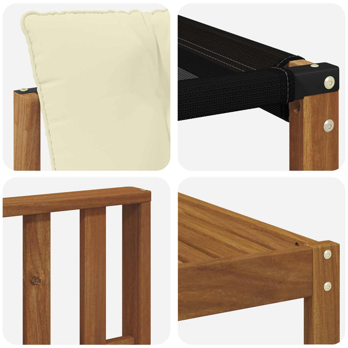 Set de canapele de exterior cu pernă 11 pcs Natural și Crem - WALTI WALTI