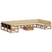 Set de canapele de exterior cu pernă 11 pcs Natural și Bej - WALTI WALTI