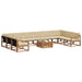 Set de canapele de exterior cu pernă 11 pcs Natural și Bej - WALTI WALTI