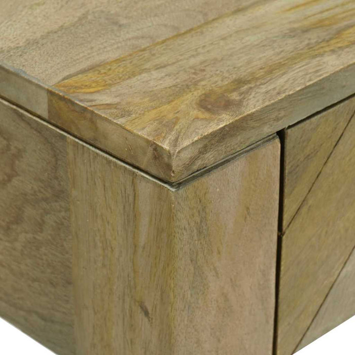 Masă de consolă cu sertar cu raft Gri natural 110 x 30 x 80 cm - WALTI WALTI