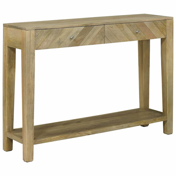 Masă de consolă cu sertar cu raft Gri natural 110 x 30 x 80 cm - WALTI WALTI