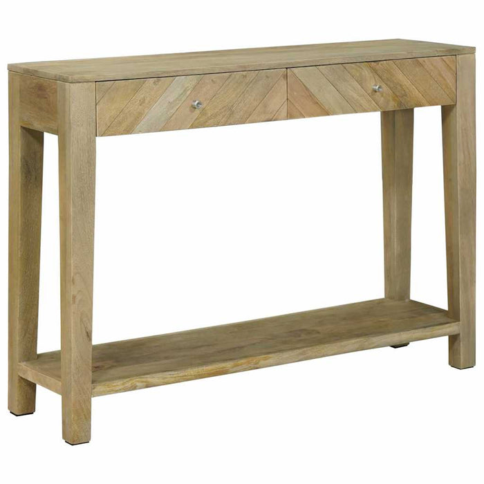 Masă de consolă cu sertar cu raft Gri natural 110 x 30 x 80 cm - WALTI WALTI